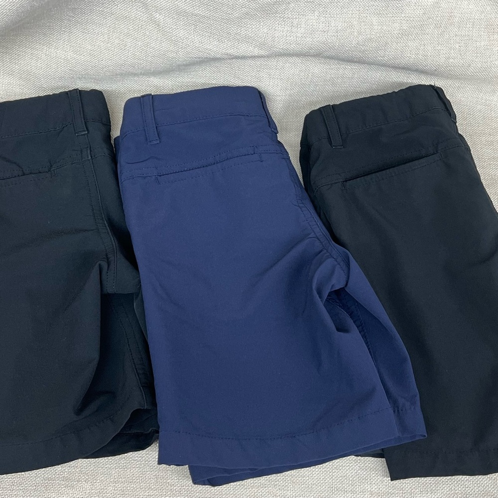 Navy and Black Shorts Trio